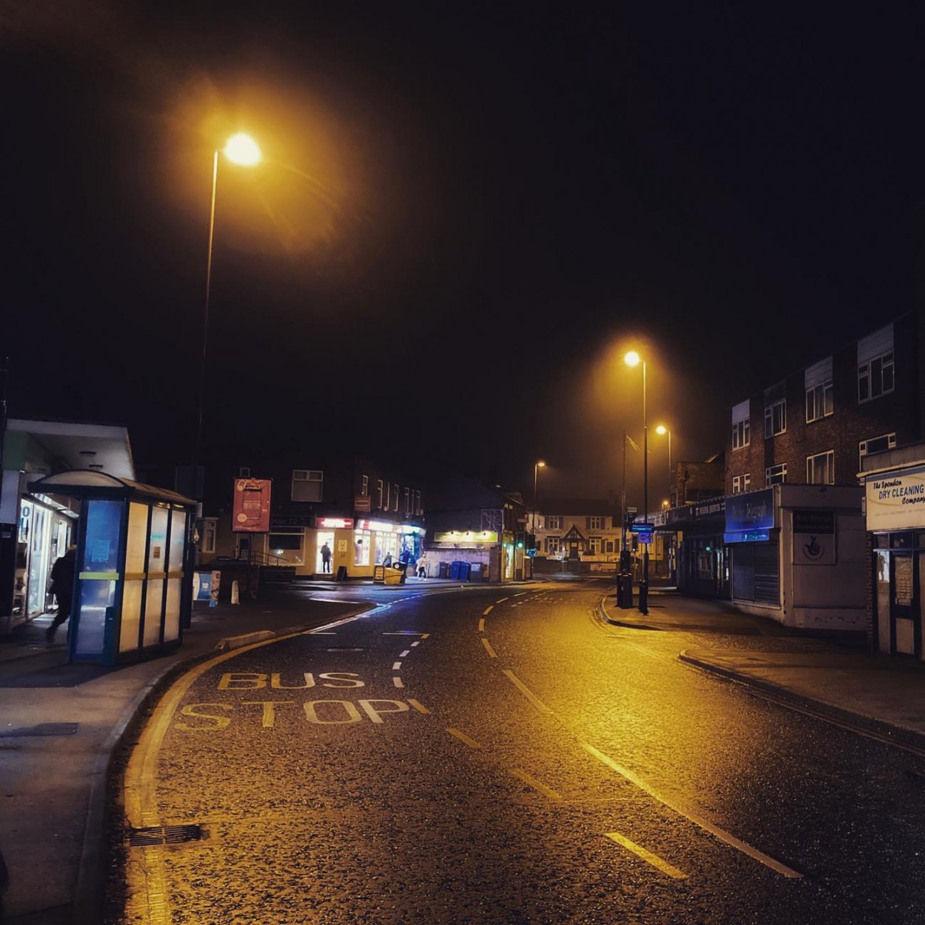 Photograph of Sitwell Street at night