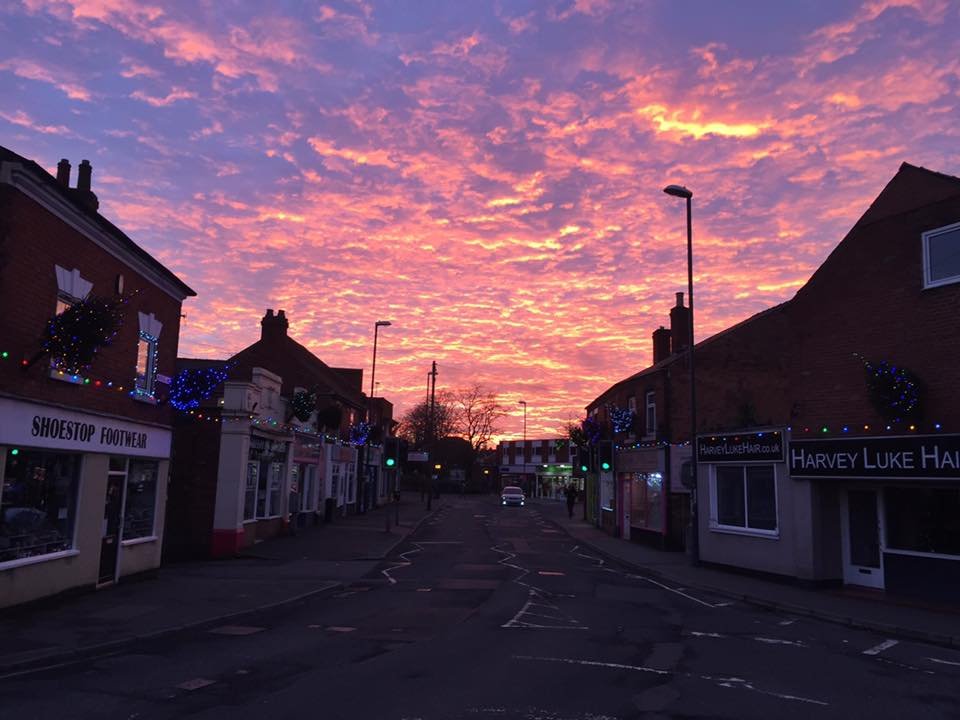 Photograph of Sunset over Sitwell Street