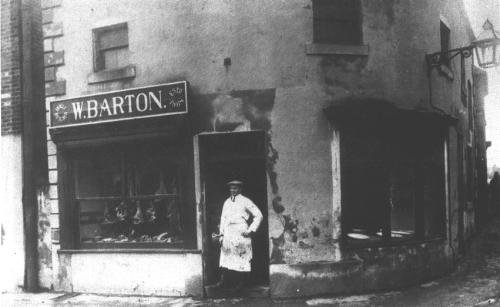Photograph of Barton's Butchers, Sitwell Street (1910s)