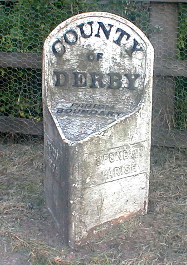 Photograph of Parish boundary stone, Nottigham Road