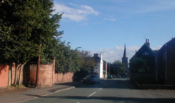 Photograph of View down Church Street towards St Werburgh's