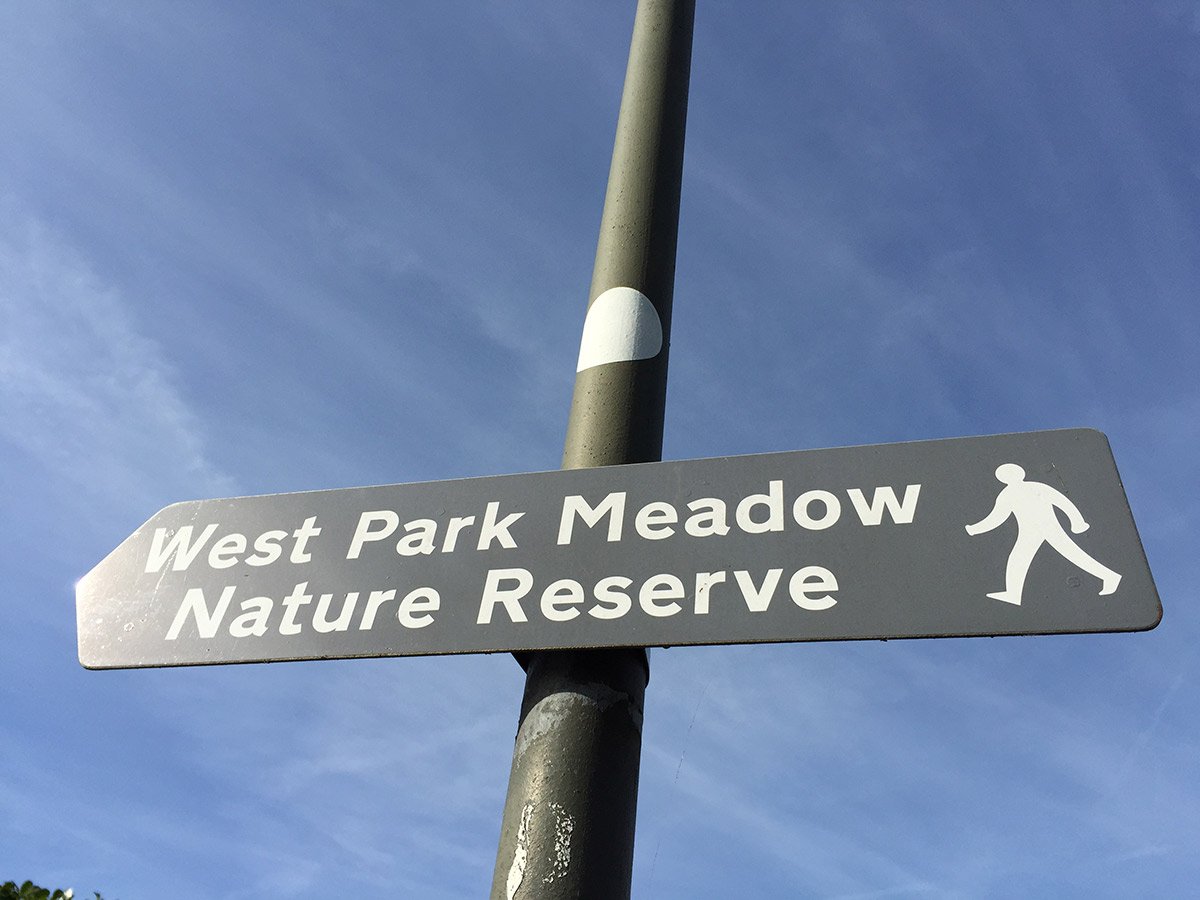Photograph of West Park Meadow sign